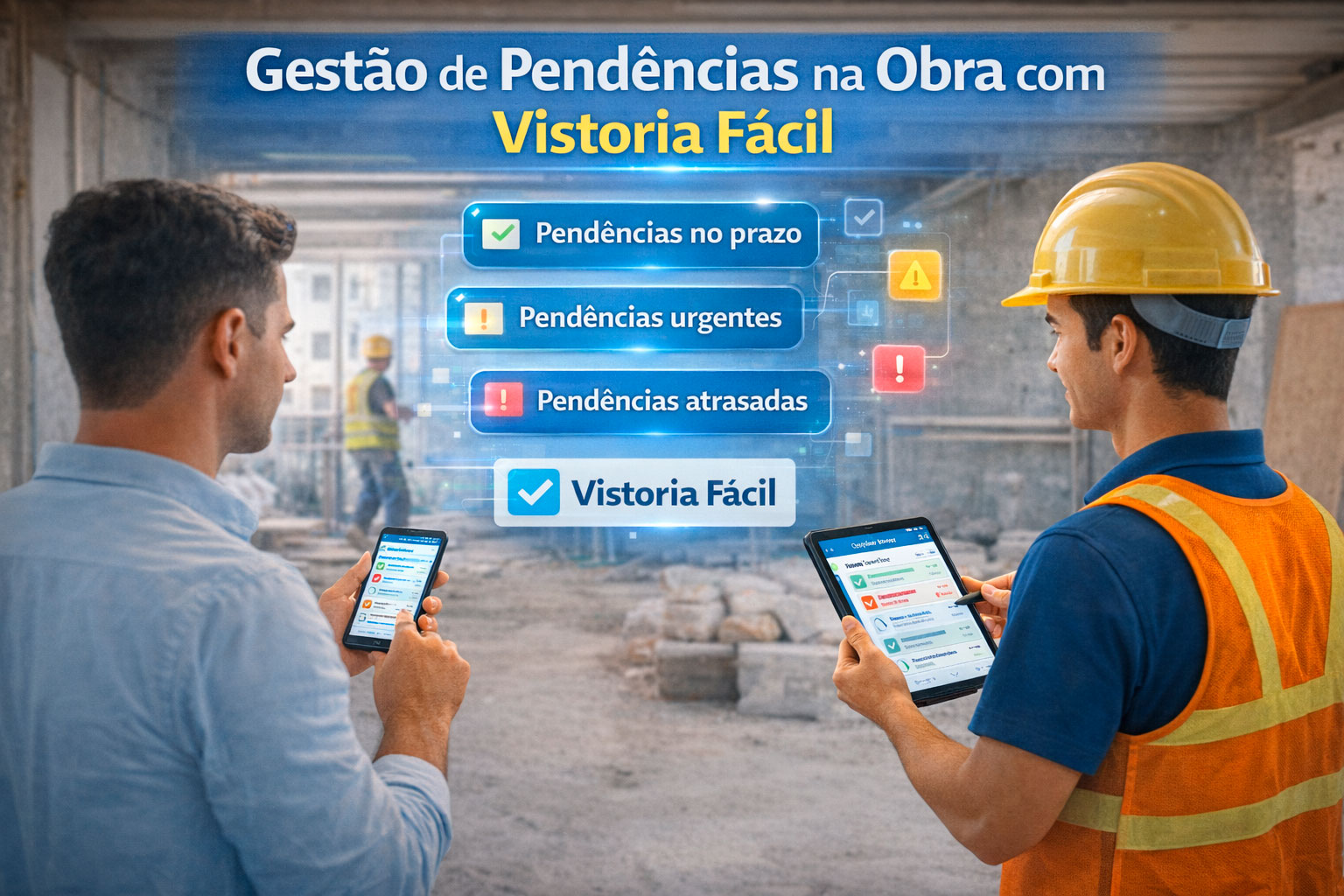 Gestão de pendências no pós-obra